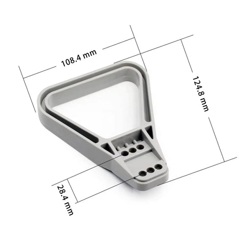 Rock Solid Professional Grade 350 Amp Connector Handles For Electric Forklifts And Solar Panels Hella Durable grey plastic grip with dimensions