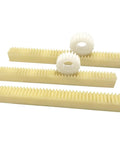 1.5 Module Nylon Gear Rack, 15mm Wide, 200mm Or 500mm Long, Plastic Linear Pinion Rack For Precision Machinery, Smooth Motion, Durable Cylindrical Drive Gear System, nylon racks with matching gears