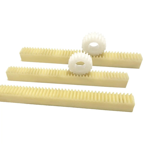 1.5 Module Nylon Gear Rack, 15mm Wide, 200mm Or 500mm Long, Plastic Linear Pinion Rack For Precision Machinery, Smooth Motion, Durable Cylindrical Drive Gear System, nylon racks with matching gears