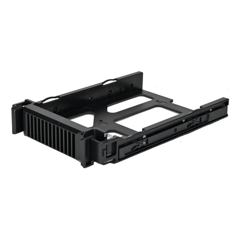 Kickass 4 Bay External Hard Drive Enclosure Running 10Gbps Over USB Type C For Plug And Play SATA HDD Or SSD Hot Swapping Quiet Energy Saving Mode Finished In Sharp Black Design, 3.5 inch drive bay.