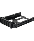 Kickass Four Bay External Hard Drive Enclosure For 3.5 And 2.5 Inch Sata Ssd Hdd Delivers Hot Swap With Savage 10 Gbps Usb Type C Transfer Speeds And Smooth LED Indicator Panel, black metal SATA drive bracket.