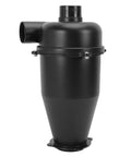 Premium Cyclone Dust Collector Separator For Woodworking And Construction, black ABS material, efficient dust extraction system.
