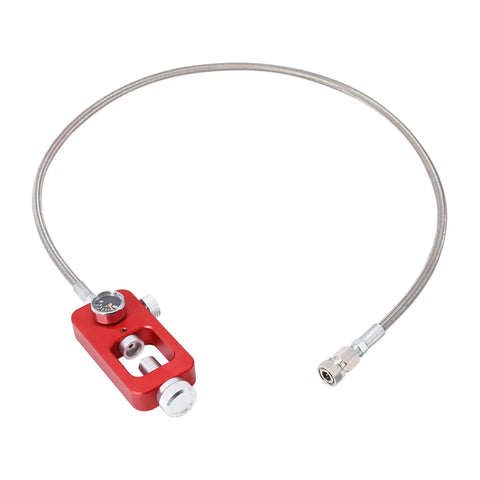 Gas Up Your Tanks With 4500 PSI DIN Valve Scuba Adapter For PCP Tanks And Paintball HPA Fill Station With 36 Inch Metal Braided Hose