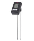 Handheld All In One 6 In 1 Soil Tester with pH Meter and LCD Display measures soil moisture, temperature, humidity, and fertility.
