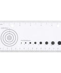 Pro Grade Wound Measurement Ruler With Pupil Gauge Reference For Medical Use, Dual Metric Inches And Centimeters, Durable Paper Ruler For Clinics, Hospitals, Vet Offices, Labs, And Field Notes, paper ruler with cm/in scales and pupil gauge
