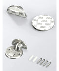 Solid Green Bronze Magnetic Door Stopper Wall Or Floor Mounted Catch For Homes Offices Keeps Doors From Slamming Smoothly And Quietly Every Time You Walk Through components with adhesive backing and screws