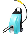 Powerful 3000w Steam Cleaner With A Massive 3.5 Liter Tank For Continuous Use, shown with yellow handle and hose.