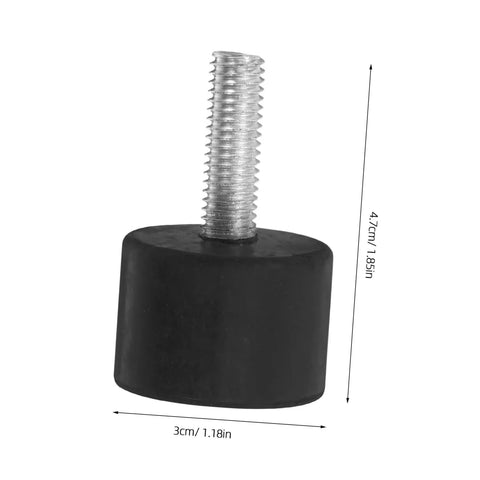 Adjustable Rubber Furniture Isolators For Anti Slip Vibration Control And Silent Mounts Leveling Feet black rubber and metal threaded foot