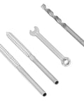 Heavy Duty 316 Stainless Swage Lag Screw Kit For 1/8 Inch Cable Railing With Left And Right Handed Threads, Includes wrench and drill bit