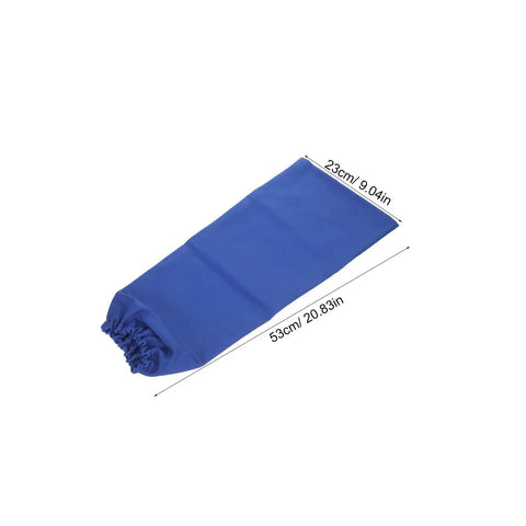 Hella Durable Heat Resistant Welding Sleeves Featuring A Rock Solid Elastic Build For Mechanics Fighting Molten Sparks 17.7 Inch Blue Fireproof Arm Sleeve
