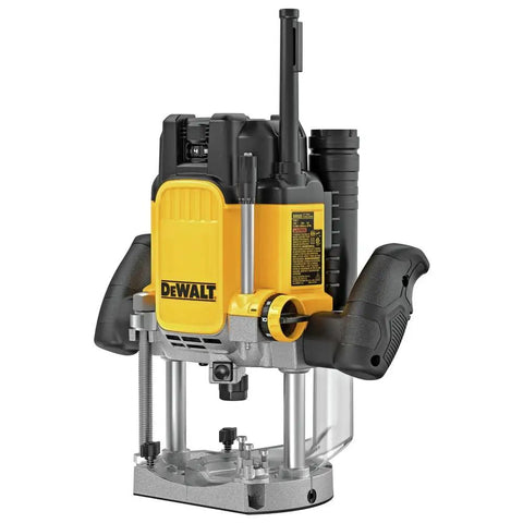 Robust 15 Amp Corded Plunge Router Equipped With Built In Led And Spindle Lock, 15A motor, precise edge finishing.