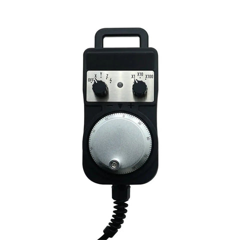 Premium Electronic Hand Wheel Pulse Generator For 4 Axis And 6 Axis CNC Machines Perfect Manual Control Upgrade Tool For Shop Pros, black wired controller