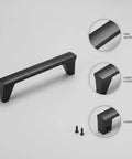 Aluminum cabinet pulls set modern hardware handles for kitchen cabinets and drawers with mounting screws durable no fuss upgrade