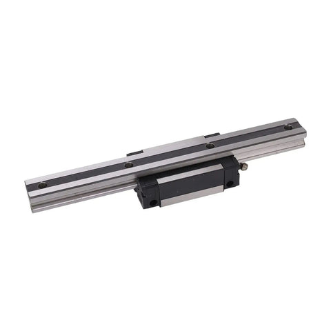 Linear Rail Guide With EGH20CA Slide Block, Rustproof Bearing Steel For 3D Printing And CNC Machines, 200mm Length, High Speed Motion Support, Plug And Play Mount And Smooth, Durable And Solid Performance on white background