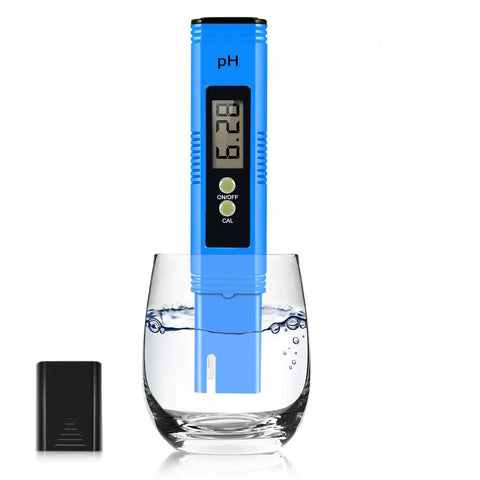 Super Accurate PH Meter 0.01 Digital PH Tester for Water, Hydroponics, Aquaculture, Lab and Pool in a glass of water