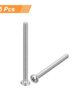 Boss Level Four Forty One Half Inch Pan Head Machine Screws Sporting Phillips Drive Built From Pro Grade 304 Stainless Steel For Rock Solid Home Builds And Tough Shop Work Pack Of Twenty Five - Two screws shown