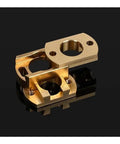 Upgrade Your 3D Printer Game With This Smooth And Sturdy Oldham Coupling Fit For Ender 3 V2 CR10 Models To Eliminate Z-Axis Wobble And Boost Print Accuracy. brass Oldham coupling for 3D printer lead screw