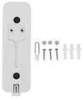 Video Doorbell Back Plate White Plastic Wall Mount Replacement With Mounting Kit And Screws No Brainer Install and Durable