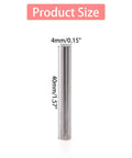 Stainless Steel Shelf Dowel Pins 4mm By 40mm 50 Pcs Heavy Duty Shelf Pins for Cabinets and Furniture size illustration.