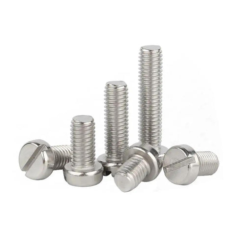 Top Shelf 304 Stainless Steel Machine Screws With Slotted Round Cheese Heads In M2 M2.5 And M3 hardware pack of cheese head bolts.