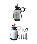 Top Rated Compatible Pneumatic Transmission Fluid Pump For ATF Extraction And Dispensing Simplifies Auto Maintenance With One-Handed Power Transfer And Quick Swap Tips, featuring clear container and hoses.