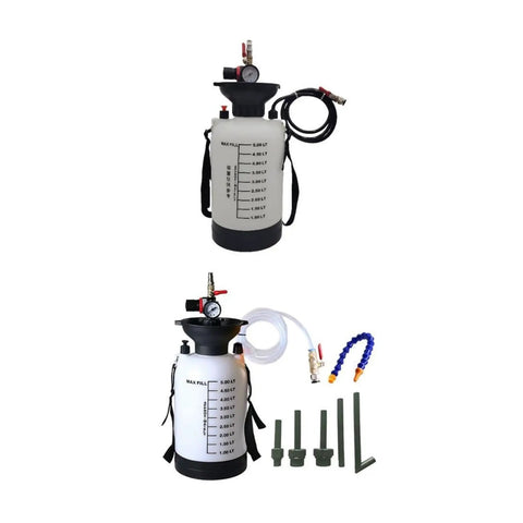 Top Rated Compatible Pneumatic Transmission Fluid Pump For ATF Extraction And Dispensing Simplifies Auto Maintenance With One-Handed Power Transfer And Quick Swap Tips, featuring clear container and hoses.