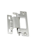 Close-up of stainless steel hinge from Distribution Cabinet Door Hinge And Control Box Hardware Kit for industrial cabinets.