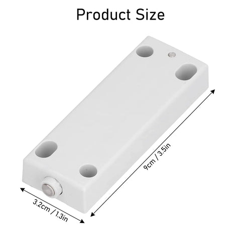 Heavy Duty Magnetic Push Type Cabinet Door Damper 50N Catch Latch dimensions 9cm x 3.2cm shown horizontally
