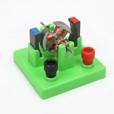 DC Electrical Motor Assembly Kit for STEM Learning Hands On Kids Lab Toy Green Educational Physics Experiments Motor Build Project