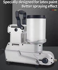 Yxinhongyue 2024 High Pressure Airless Paint Sprayer, 1600W Portable Emulsion Gun with a white paint container.