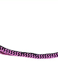 Roping Knotted Horse Tack Western Barrel Reins Nylon Braided Non Slip Grip Pink Black 60706, close-up of nylon braid