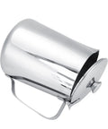 Stainless Steel Milk Frothing Pitcher With Lid And Dripless Spout 2000ml Pro Grade For Latte Art Ready