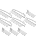 Kid Safe Drawer And Cabinet Locks Set Of 5 With Invisible Design And Ultra Strong Adhesive For Furniture And Cabinets Pet Proof Safe Home Easy To Install showing lock parts.