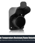 Make Your Garage Shine With This Badass Sae J1772 Ev Wall Mount Charger Holder, high temp resistant, black, durable design.