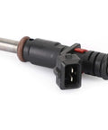 BMW Fuel Injector Set 4Pcs 7561277 13537561277 For 2.0L N45 N46N E93 320i Upgrade To Improve MPG And Gas Mileage Boost Smooth Idle And Precise Fuel Delivery For Better Engine Performance And Lower Emissions. Black fuel injector with connector, metal nozzle