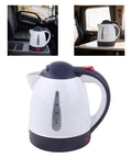 12V Car Electric Kettle With Auto Shut Off Portable Water Heater For Long Distance Runs And Weekend Getaways Direct Socket Insert on a vehicle console.