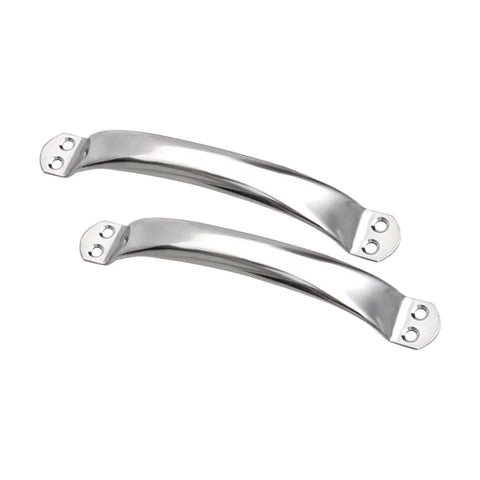 Round Tube Cabinet Handle Heavy Duty Stainless Steel Pull for Furniture Drawers and Doors Easy Mount Hardware shown in pair
