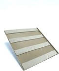 8-Inch Aluminum Plank Flashing for Fiber Cement Siding, butt joint water barrier shown in detail, caulk-free and easy install.