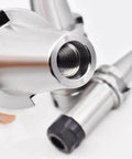 Close-up of Heavy Duty Cnc Collet Chuck Tool Holder Bt30 Bt40 showing threaded interior for secure collet attachment.