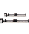 Rock-Solid Motion CNC Linear Guide Stage with ball screw and Nema 23 motor in durable aluminum, 350mm travel for robotics