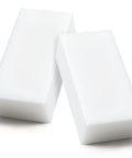 Two HDPE Plastic Blocks 6.2 In By 3.1 In By 2 In Solid Polyethylene For Machining Prototyping DIY Projects Home Improvement Engineering White