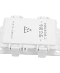 Top Tier Phenofice White Plastic Electrical Junction Box Waterproof Case Resists Aging And Wear For Secure Outdoor Electric Outlet Install At Industrial Sites Or Backyard, side view