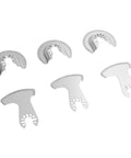Carbide Oscillating Saw Blades Set, 6 Piece Segment Blades For Concrete, Grout, Tile, Masonry And Soft Stone Cutting And Grinding