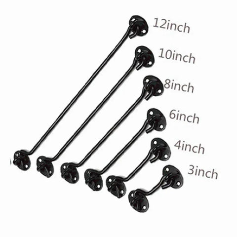 WUUWCHODC Snap Latch Hook for Gate Cabin Shed Heavy Duty Push Button in various sizes from 3 to 12 inches.