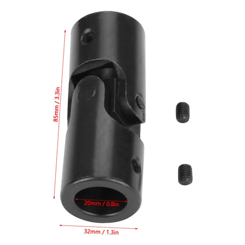 Heavy Duty Universal Joint Connector Coupling With Strong Metal Build 5/8 Inch Beam For Tough DIY Projects And Industrial Repairs That Last, 20mm shaft