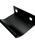 Six Pack 50Mm Drawer Pulls Matte Black Aluminum Cabinet Handles, hidden mounting, sleek modern edge design, front view