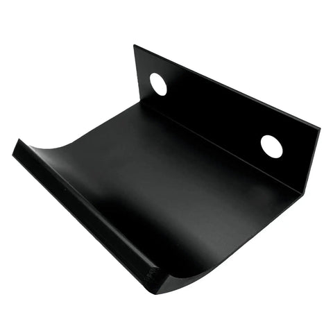 Six Pack 50Mm Drawer Pulls Matte Black Aluminum Cabinet Handles, hidden mounting, sleek modern edge design, front view