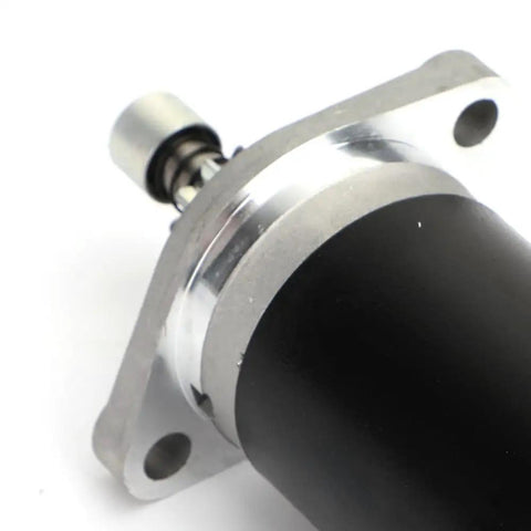 Close-up of Pro Grade Outboard Starter Motor 25ELR 25ES 25ESH 25ESR 25L 25MLH for Yamaha and Nissan 2 Stroke marine engines.
