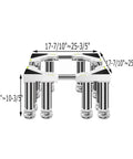 Multi Functional Adjustable Base For Washer And Dryer Stand And Fridge Appliance Pedestal With Non Slip Rubber Mats