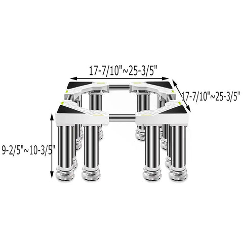 Multi Functional Adjustable Base For Washer And Dryer Stand And Fridge Appliance Pedestal With Non Slip Rubber Mats